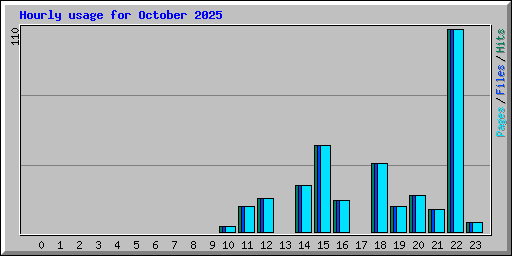Hourly usage for October 2025